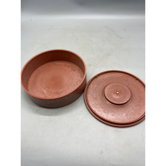 Imusa plastic storage container w/ lid Tortillas food handle brown READ - Picture 3 of 3